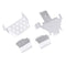 1/10 RC Car Truck Front Bumper Lower+Axle+Gearbox Mount Skid Plate for TRX-4