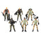 1/18 WWII Military Sodier Action Figure Model Toys 6Pcs Unassemble Kits Gift
