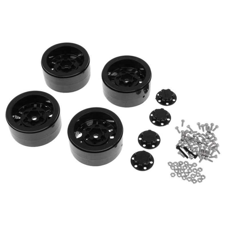 1/10 RC Car Spare Parts 1.9inch Beadlock Wheel Rim Hub Bead Lock 4x for HSP 94180 RC4WD
