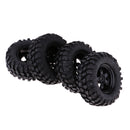 4Pcs 96mm Simulated 1:10 RC Climbing Car Wheel Tires Tyre for D90 F350 SCX10