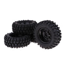 4Pcs 96mm Simulated 1:10 RC Climbing Car Wheel Tires Tyre for D90 F350 SCX10
