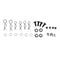 1/10 Scale Plastic Modification Parts for On Road RC Drift Racing Car Model