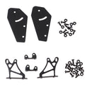 1/10 Metal Rear Spoiler Tail Wing w/ Stands for RC Racing Drift Touring Car