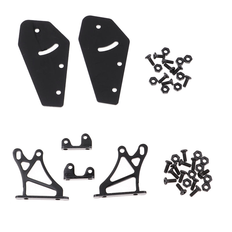 1/10 Metal Rear Spoiler Tail Wing w/ Stands for RC Racing Drift Touring Car