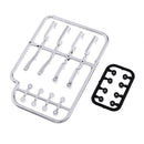 Silver Exterior Door Handles for 1/10 RC On Road Drift Racing Car Auto Parts