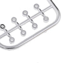Silver Exterior Door Handles for 1/10 RC On Road Drift Racing Car Auto Parts