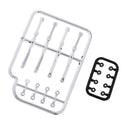 Silver Exterior Door Handles for 1/10 RC On Road Drift Racing Car Auto Parts