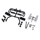 Plastic Dual Exhaust Pipe & License Bracket for 1/10 RC Racing Drift Car Toy