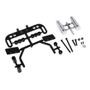 Plastic Dual Exhaust Pipe & License Bracket for 1/10 RC Racing Drift Car Toy