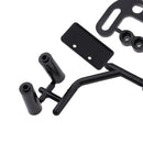 Plastic Dual Exhaust Pipe & License Bracket for 1/10 RC Racing Drift Car Toy