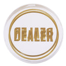 Crystal Texas Hold'em Chip Banker Dealer Button for Poker Dice Table Games