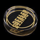 Crystal Texas Hold'em Chip Banker Dealer Button for Poker Dice Table Games