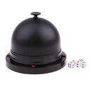 Black Plastic Electric Dice Cup with 5pcs Dice for Gambling Party Game Fun