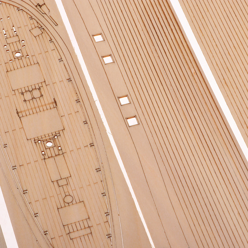 1/130 Scale Wooden Sailboat Model Kit Harvey Ship Puzzle for Kids and Adults