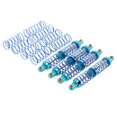 4x Blue Metal Front Rear Shock Absorber Damper for 1/10 Traxxas RC4WD RC Car