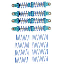 4x Blue Metal Front Rear Shock Absorber Damper for 1/10 Traxxas RC4WD RC Car