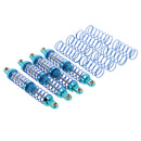 4x Blue Metal Front Rear Shock Absorber Damper for 1/10 Traxxas RC4WD RC Car