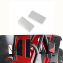 2pcs Stainless Steel Rearview Mirrors for Traxxas TRX-4 Land Rover Defender