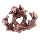Antler Model Puzzle Metal Unlock Ring Intelligence Brain Teaser Adults and Children Game