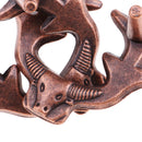 Antler Model Puzzle Metal Unlock Ring Intelligence Brain Teaser Adults and Children Game