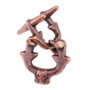 Antler Model Puzzle Metal Unlock Ring Intelligence Brain Teaser Adults and Children Game