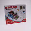 Mini Parking Lot Building Play Set Toy Garage Car Storage Organizer Box Blue