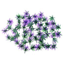 50pcs Flower Model Train Trees Models Scenery Landscape 1:100 1:200 Purple