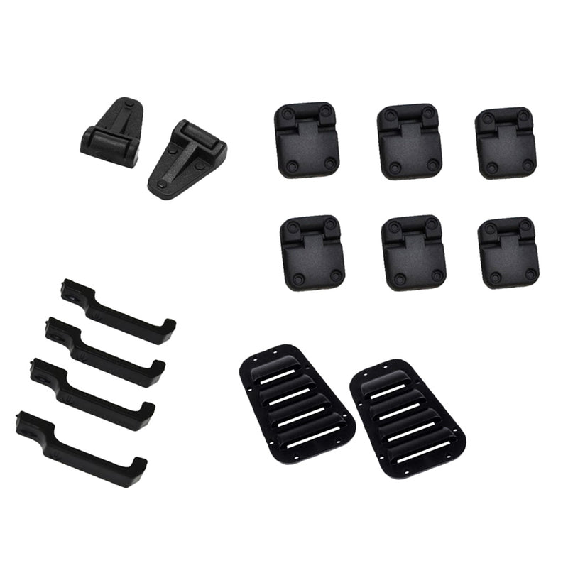 1/10 RC Truck Parts Door Hinges&Door Handles&Intake Grille Cover for Traxxas