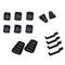 1/10 RC Truck Parts Door Hinges&Door Handles&Intake Grille Cover for Traxxas