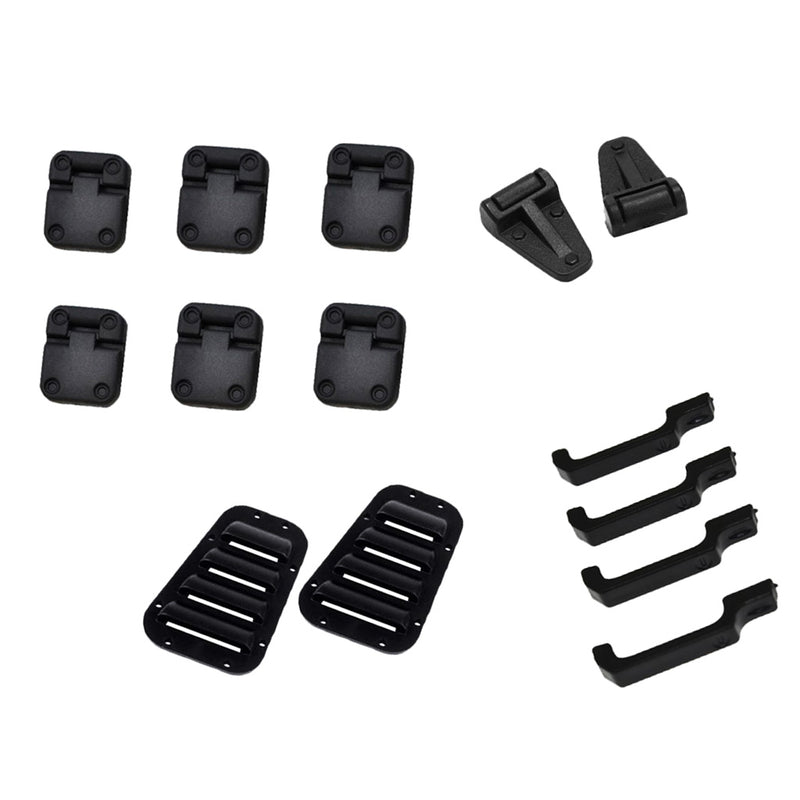 1/10 RC Truck Parts Door Hinges&Door Handles&Intake Grille Cover for Traxxas