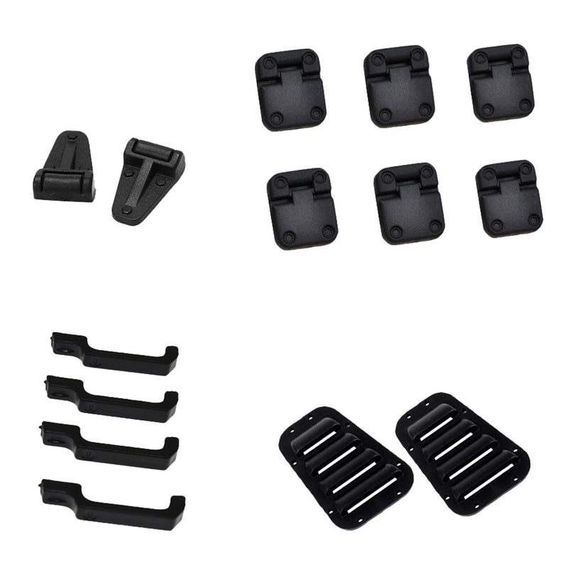 1/10 RC Truck Parts Door Hinges&Door Handles&Intake Grille Cover for Traxxas