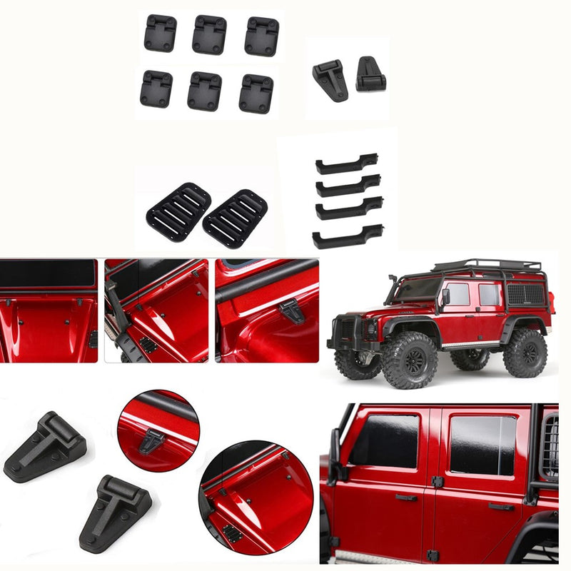 1/10 RC Truck Parts Door Hinges&Door Handles&Intake Grille Cover for Traxxas