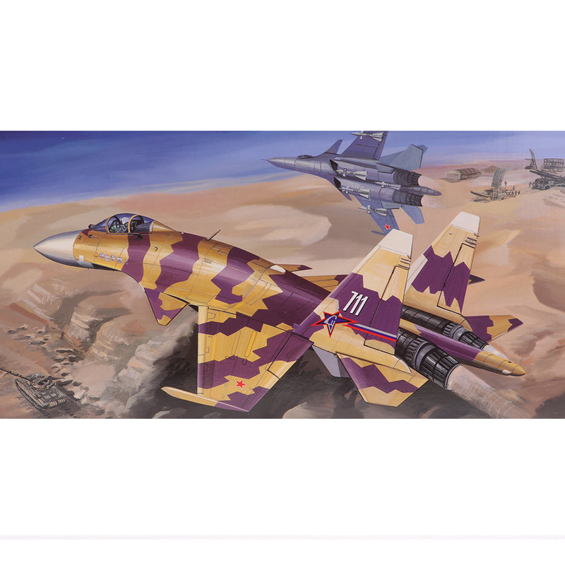 1/144 Scale CCCP Flanker-F FIGHTER Airplane Aircraft Model Kits with Decals