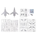 1/144 Scale CCCP Flanker-F FIGHTER Airplane Aircraft Model Kits with Decals
