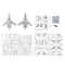 1/144 Scale CCCP Flanker-F FIGHTER Airplane Aircraft Model Kits with Decals
