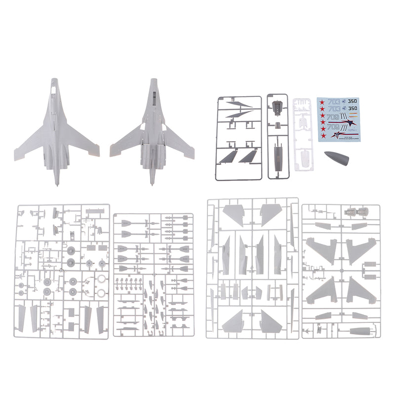 1/144 Scale CCCP Flanker-F FIGHTER Airplane Aircraft Model Kits with Decals