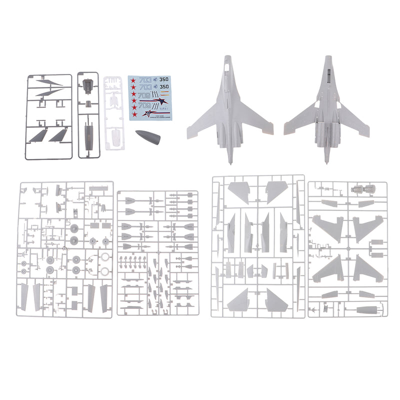 1/144 Scale CCCP Flanker-F FIGHTER Airplane Aircraft Model Kits with Decals
