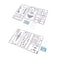 1/144 Scale US P-38J FIGHTER Airplane Aircraft Plastic Model Kit with Decals