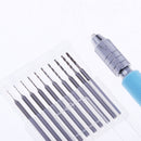 High Quality Model Hand Drill With 10 Twist Drill Bits Pin Vise Rotary Tool
