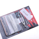 14Pcs/set 0.2-1.5mm Drill Bits Model Building Drilling Tool set Replacement with White Plastic Storage Case