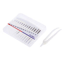 14Pcs/set 0.2-1.5mm Drill Bits Model Building Drilling Tool set Replacement with White Plastic Storage Case
