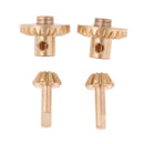 4pcs Brass Gears Pinion for WPL 1/12 RC Car Pick-up Truck Spare Parts