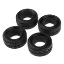 4Pcs 65mm Rubber Tire Tyres for 1/10 Redcat HSP HPI RC Flat Running Car Accs