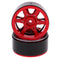 1/10 RC Climbing Crawler 1.9'' Alloy Beadlock Tire Wheel Rim Red for RC4WD