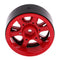 1/10 RC Climbing Crawler 1.9'' Alloy Beadlock Tire Wheel Rim Red for RC4WD