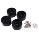 Plastic Beadlocks 1.9'' Wheel Hex 4x Black for 1/10 Axial SCX10 Car DIY Accs
