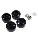 Plastic Beadlocks 1.9'' Wheel Hex 4x Black for 1/10 Axial SCX10 Car DIY Accs
