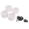 1/10 RC Climbing Truck 1.9'' Plastic Beadlock Tire Wheel Rim White for RC4WD