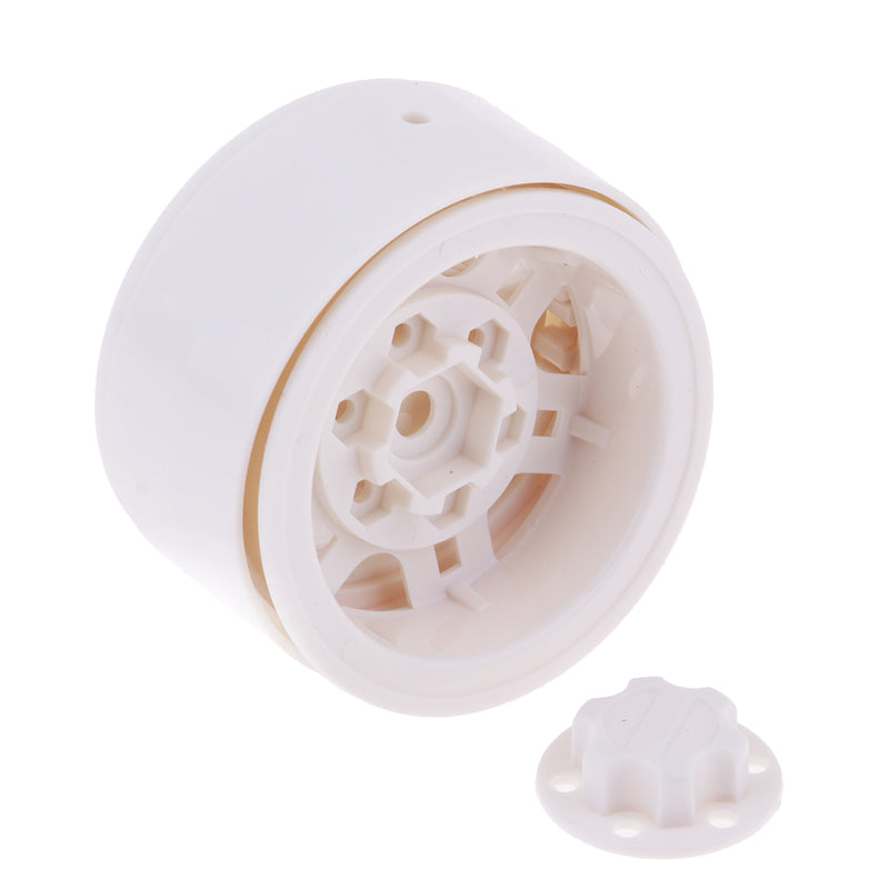 1/10 RC Climbing Truck 1.9'' Plastic Beadlock Tire Wheel Rim White for RC4WD