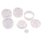 1/10 RC Climbing Truck 1.9'' Plastic Beadlock Tire Wheel Rim White for RC4WD